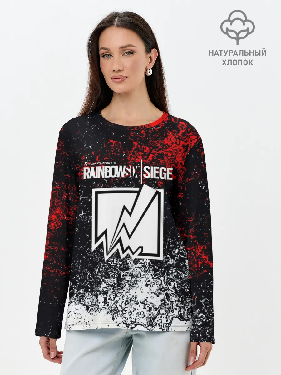 Лонгслив женский. Хлопок / Rainbow six Siege