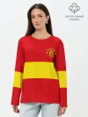 Лонгслив женский. Хлопок / Manchester United