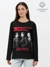 Лонгслив женский. Хлопок / 30 seconds to Mars