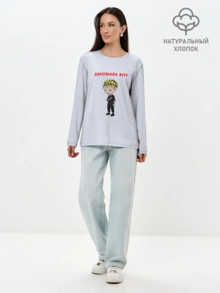 Лонгслив женский. Хлопок / Sayonaraboy