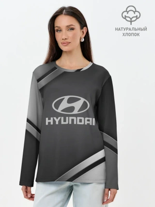 Лонгслив женский. Хлопок / HYUNDAI SPORT