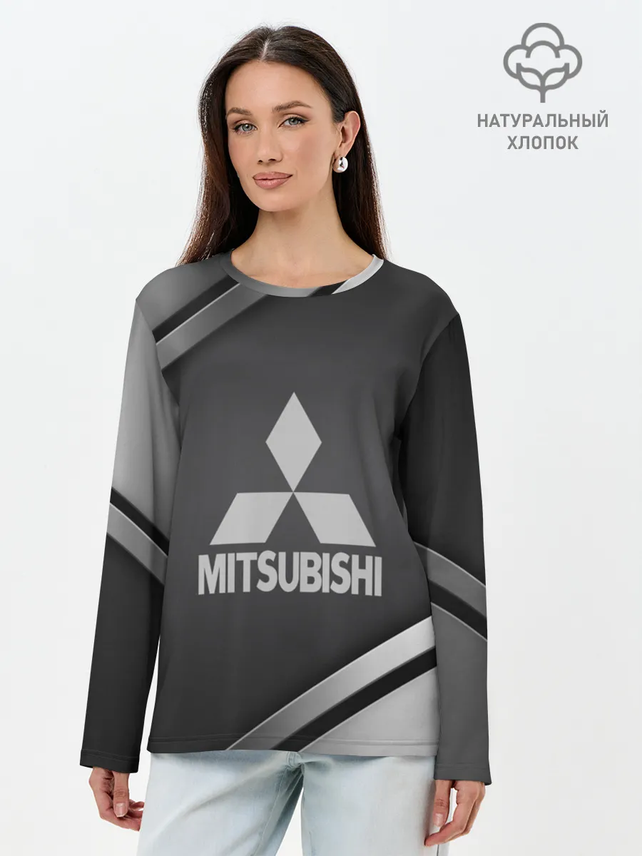 Лонгслив женский. Хлопок / MITSUBISHI SPORT