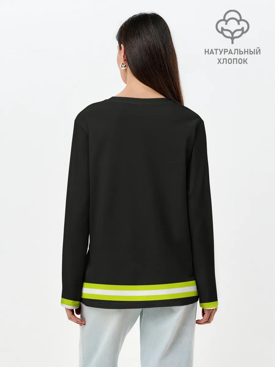 Лонгслив женский. Хлопок / пожарная форма