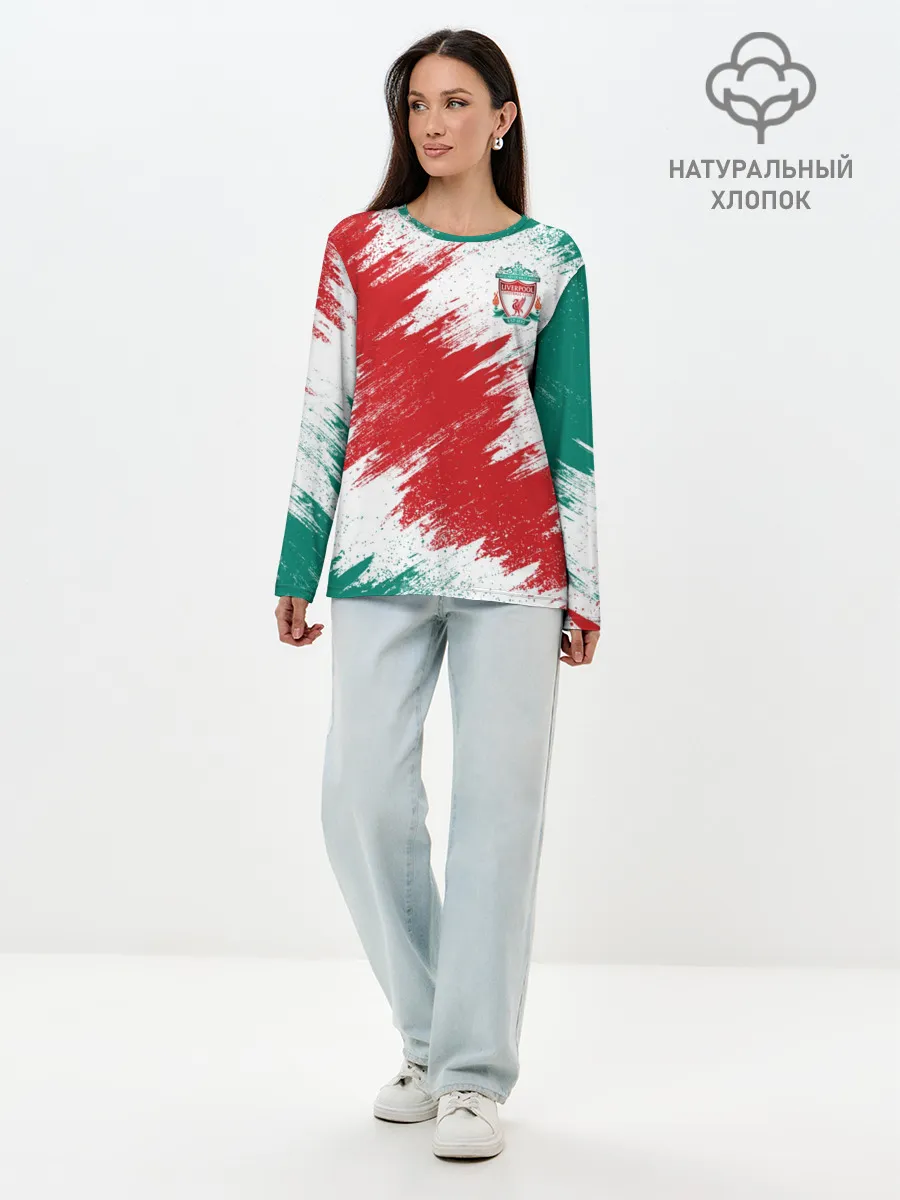 Лонгслив женский. Хлопок / FC Liverpool