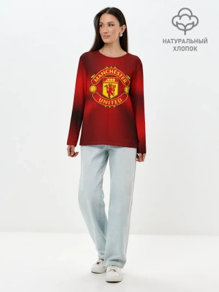 Лонгслив женский. Хлопок / Manchester United F.C.
