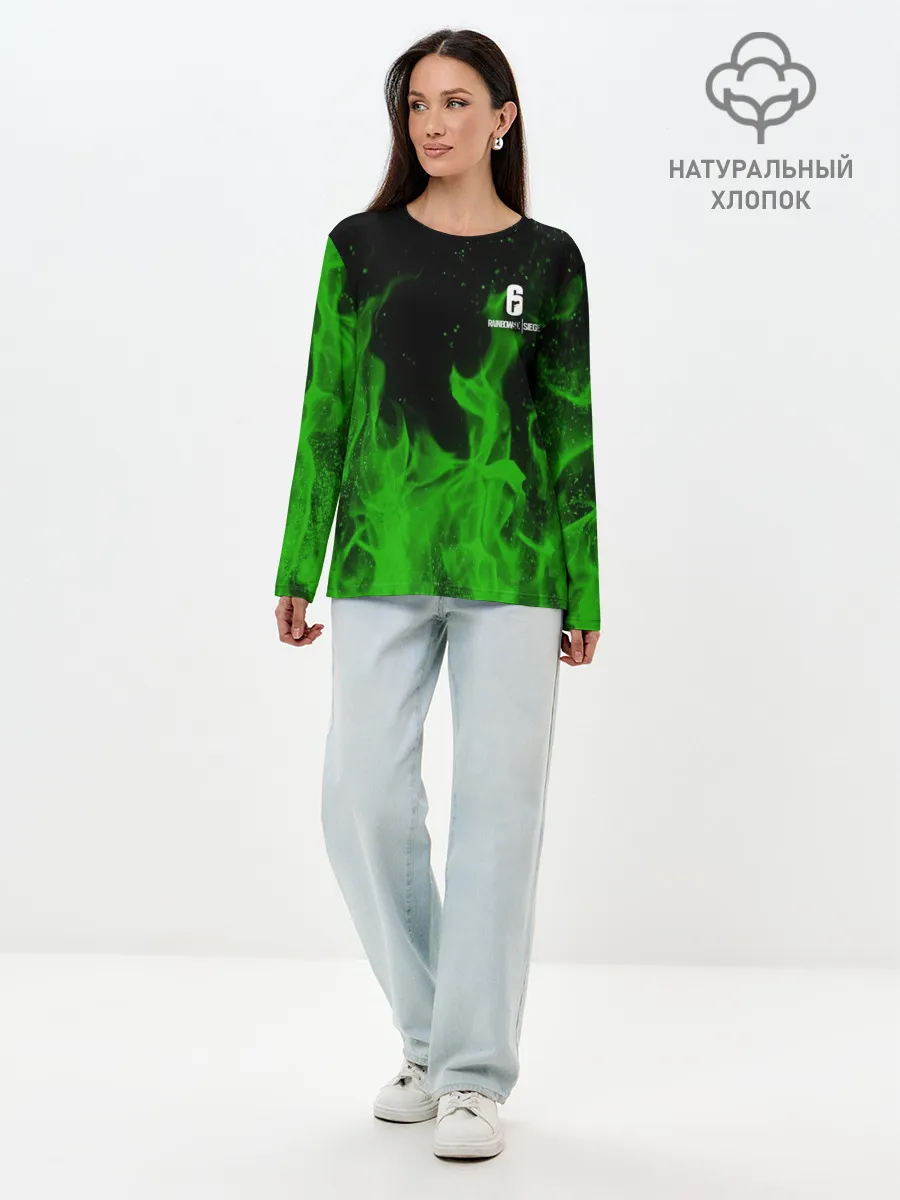 Лонгслив женский. Хлопок / RAINBOW SIX SIEGE