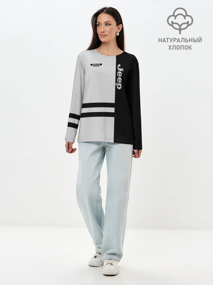 Лонгслив женский. Хлопок / Jeep