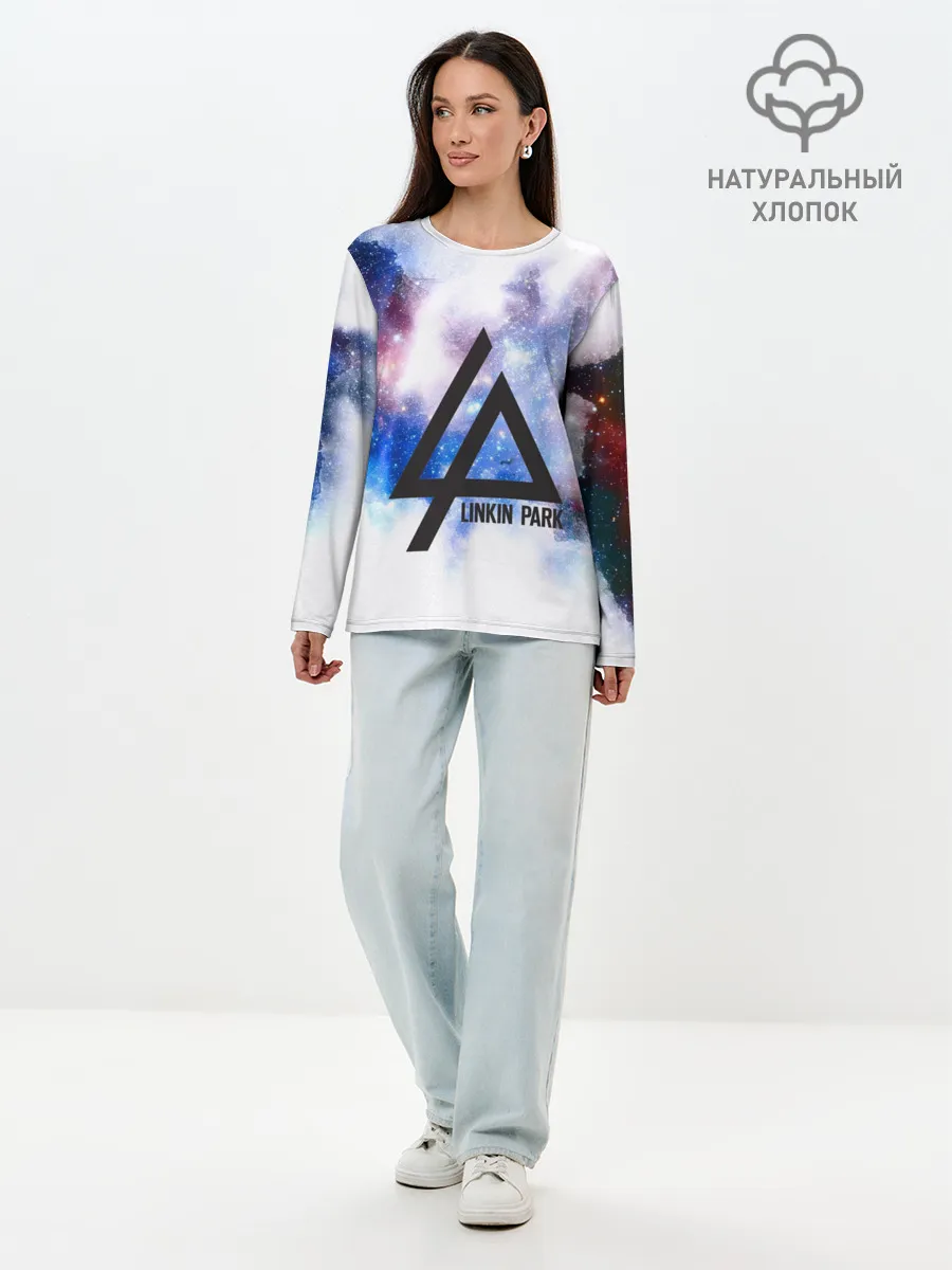 Лонгслив женский. Хлопок / Linkin park