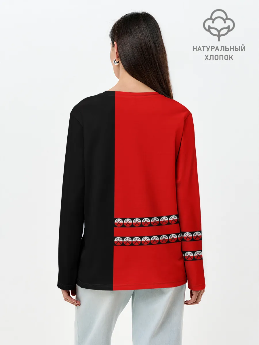 Лонгслив женский. Хлопок / Pink Floyd