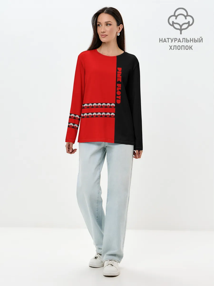 Лонгслив женский. Хлопок / Pink Floyd