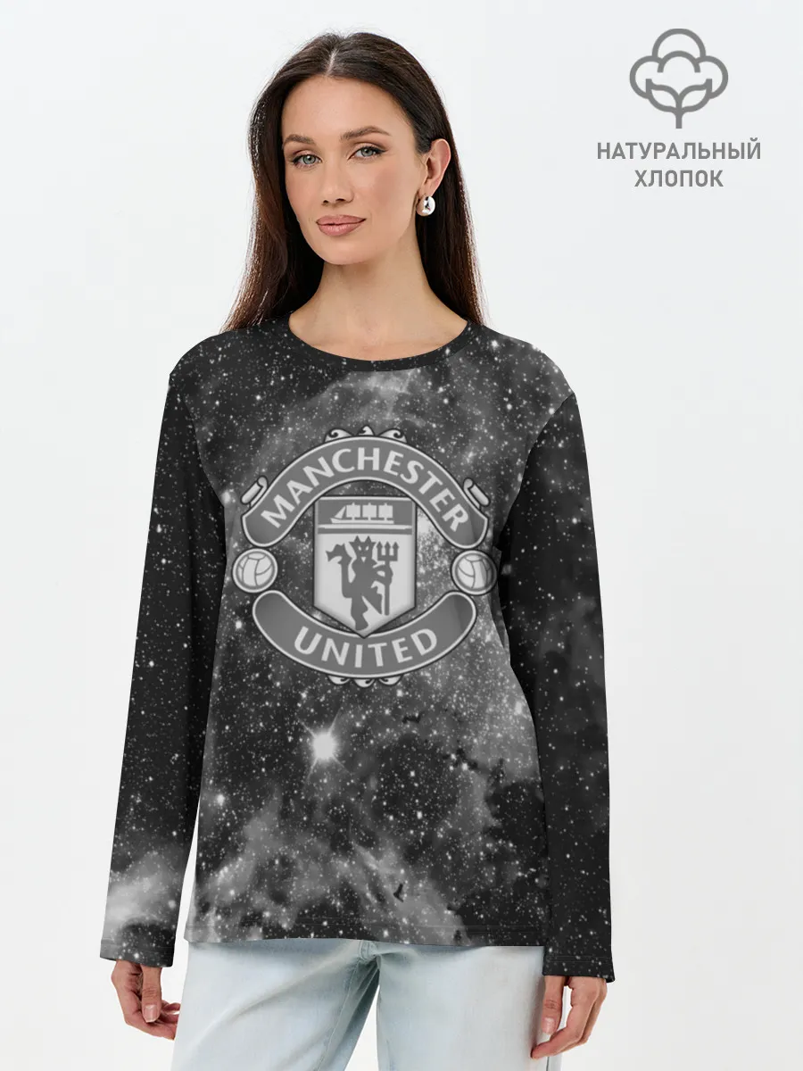 Лонгслив женский. Хлопок / Manchester United Cosmos