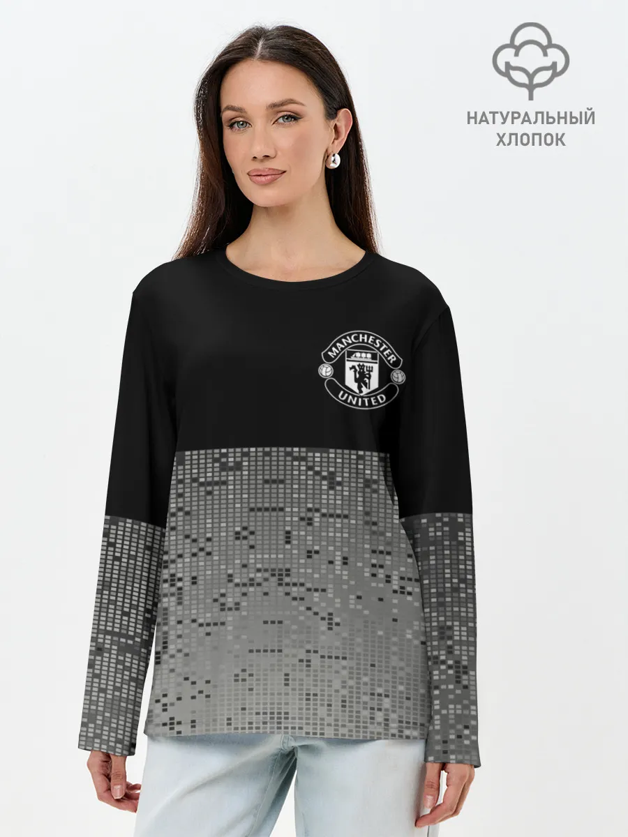 Лонгслив женский. Хлопок / Манчестер Юнайтед ФК