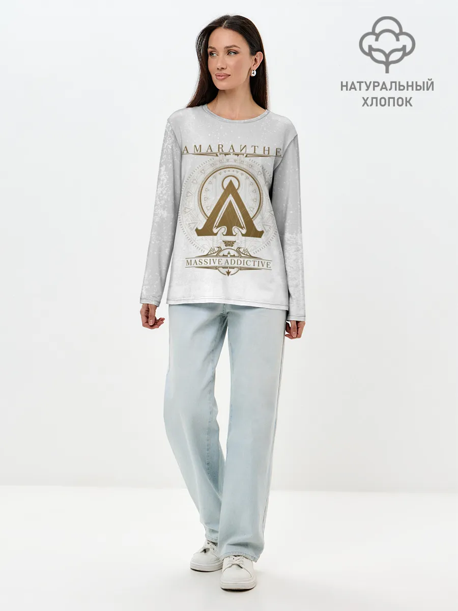 Лонгслив женский. Хлопок / Amaranthe
