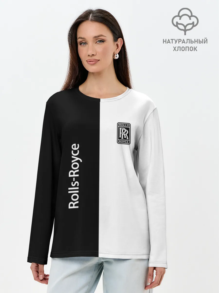 Лонгслив женский. Хлопок / Rolls-Royce