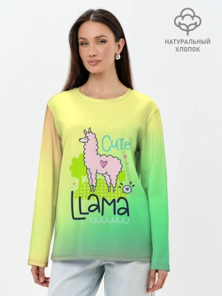 Лонгслив женский. Хлопок / LAMA