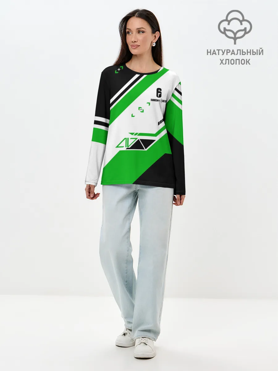 Лонгслив женский. Хлопок / RAINBOW SIX SIEGE