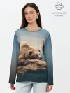 Лонгслив женский. Хлопок / A bear