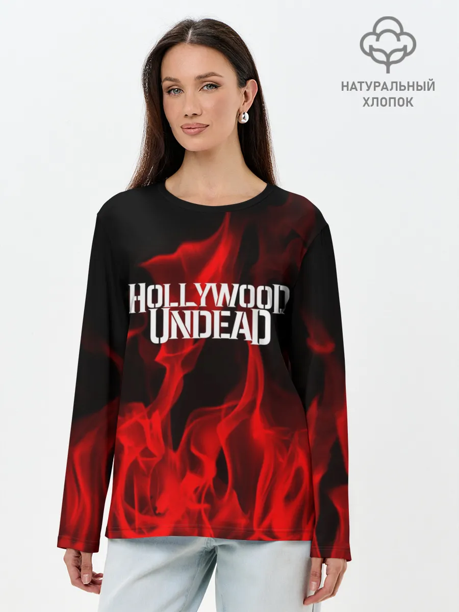 Лонгслив женский. Хлопок / Hollywood Undead