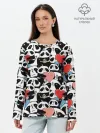 Лонгслив женский. Хлопок / Funny Panda