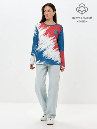 Лонгслив женский. Хлопок / FC PSG