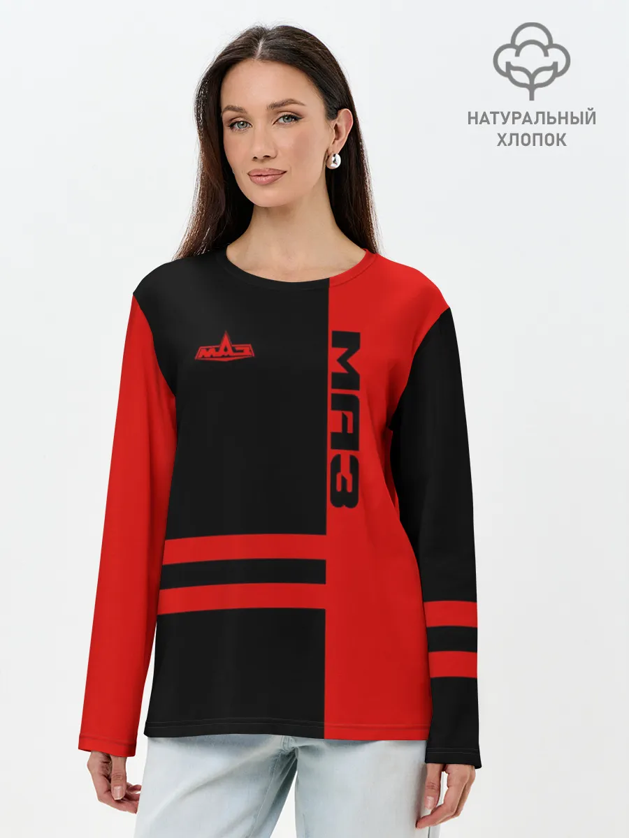Лонгслив женский. Хлопок / МАЗ