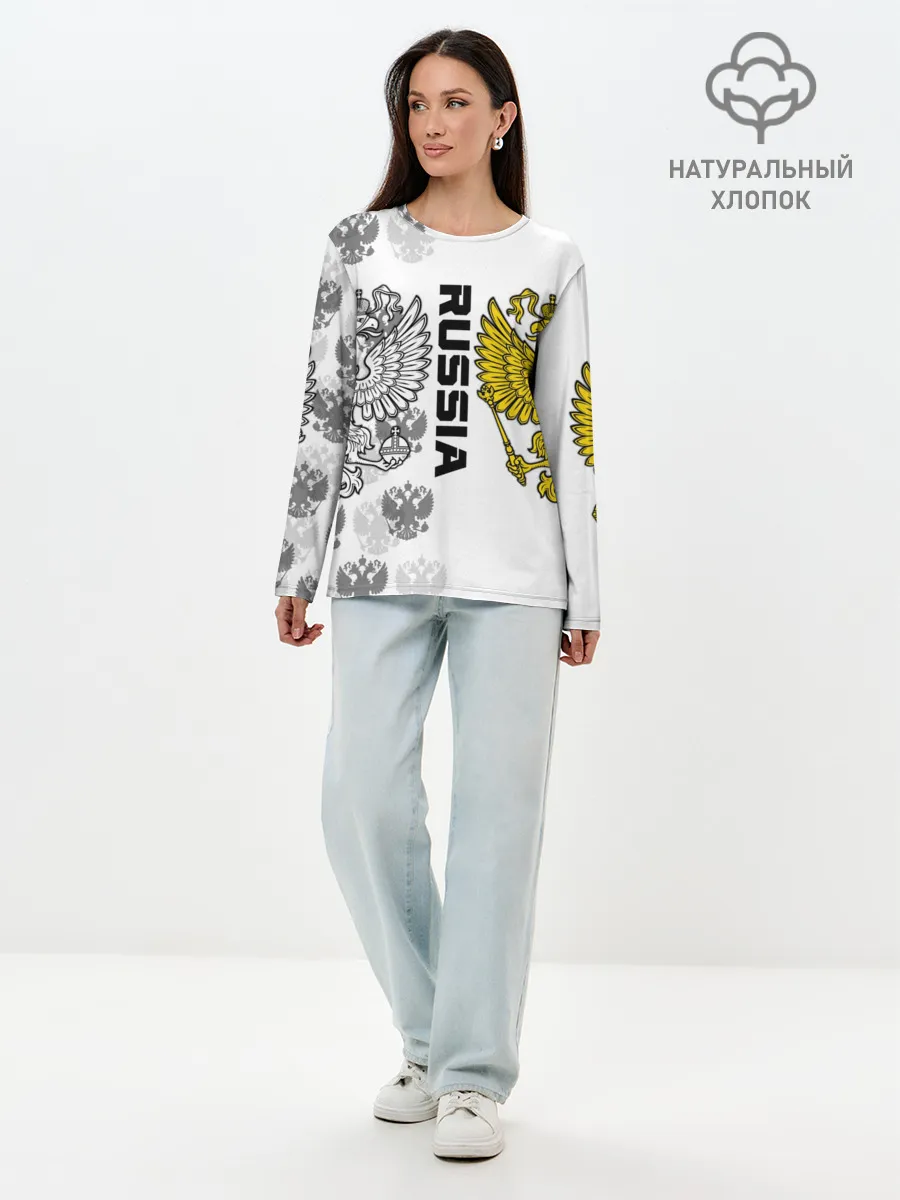 Лонгслив женский. Хлопок / Russia