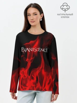 Лонгслив женский. Хлопок / Evanescence