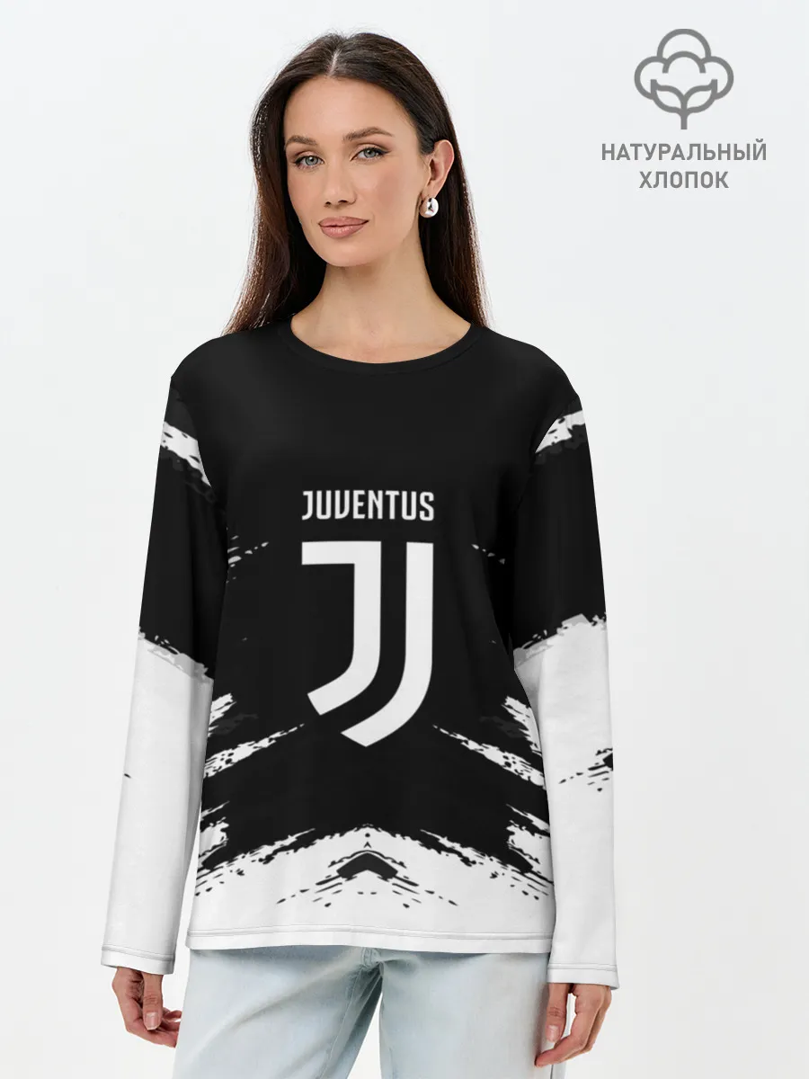 Лонгслив женский. Хлопок / JUVENTUS