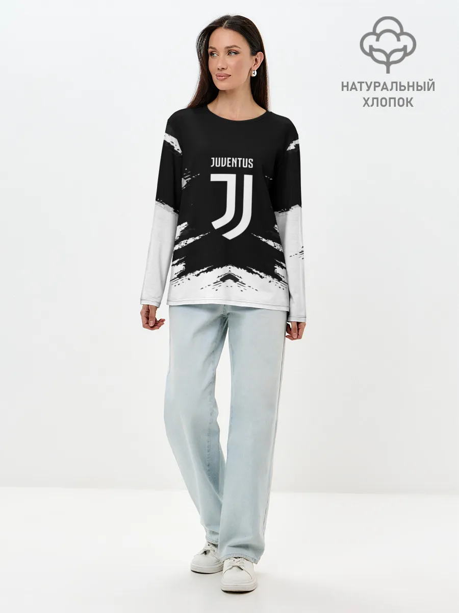 Лонгслив женский. Хлопок / JUVENTUS