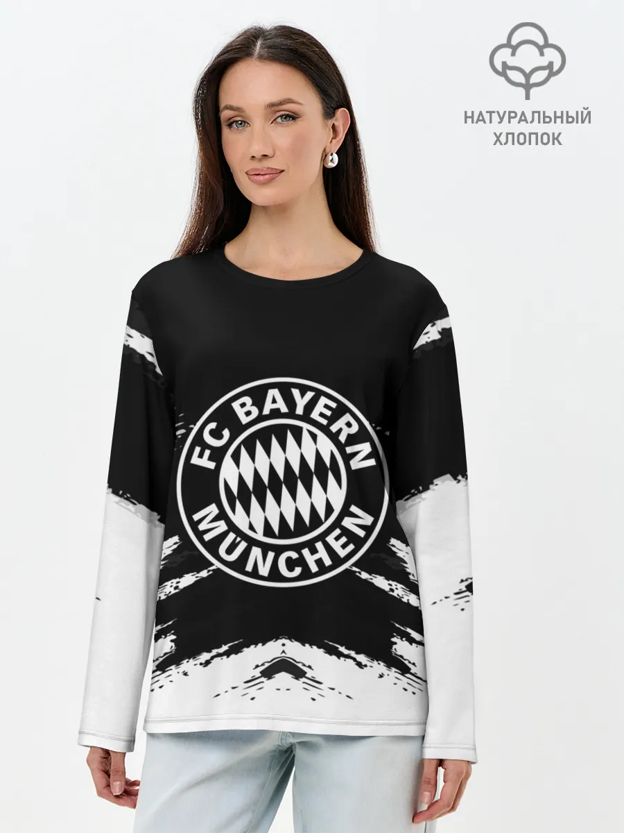 Лонгслив женский. Хлопок / BAYERN MUNCHEN