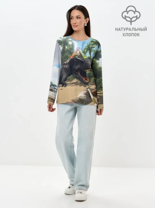Лонгслив женский. Хлопок / Ark Survival Evolved