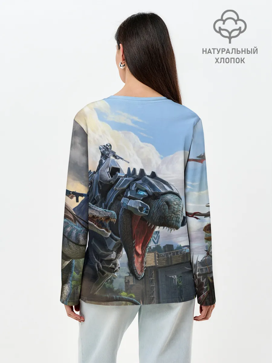 Лонгслив женский. Хлопок / Ark Survival Evolved