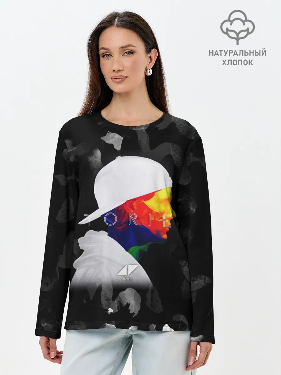 Лонгслив женский. Хлопок / Avicii - stories