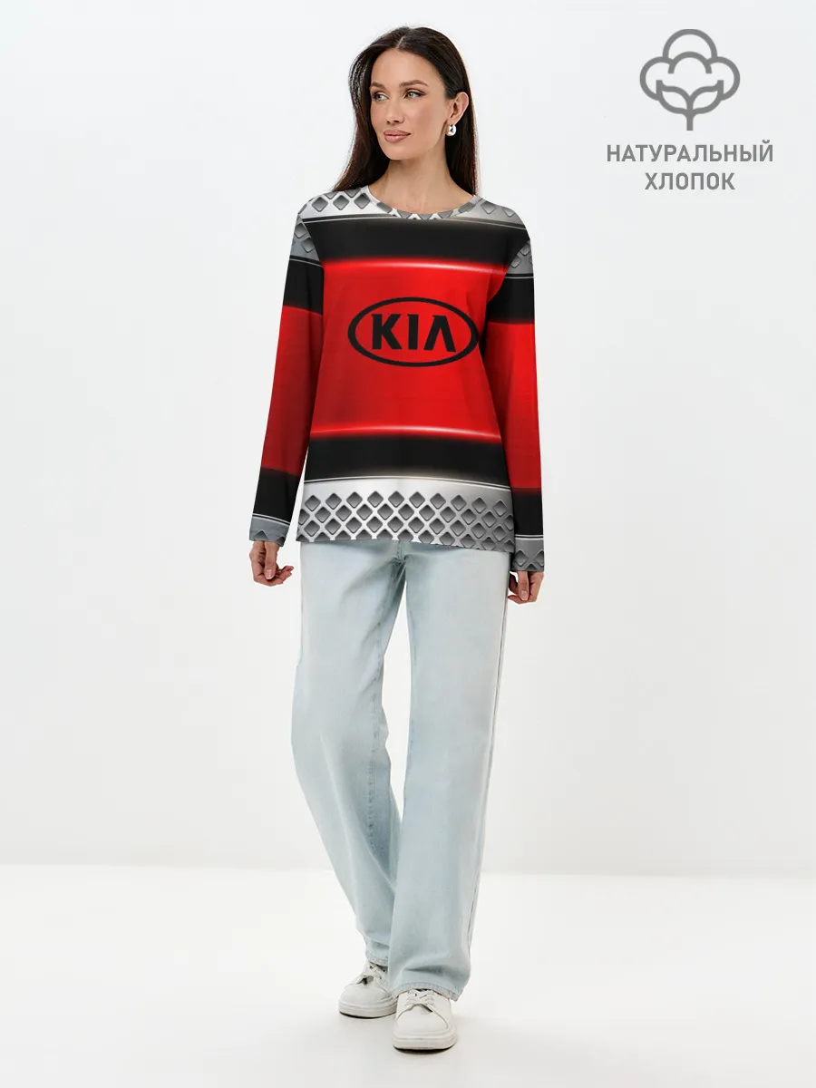 Лонгслив женский. Хлопок / KIA