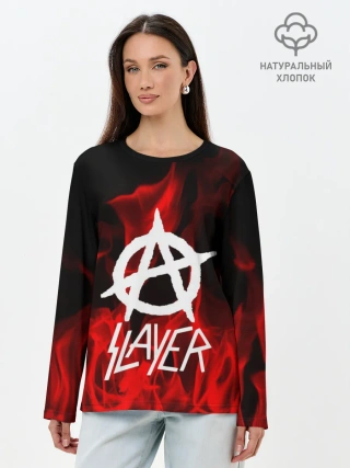 Лонгслив женский. Хлопок / SLAYER