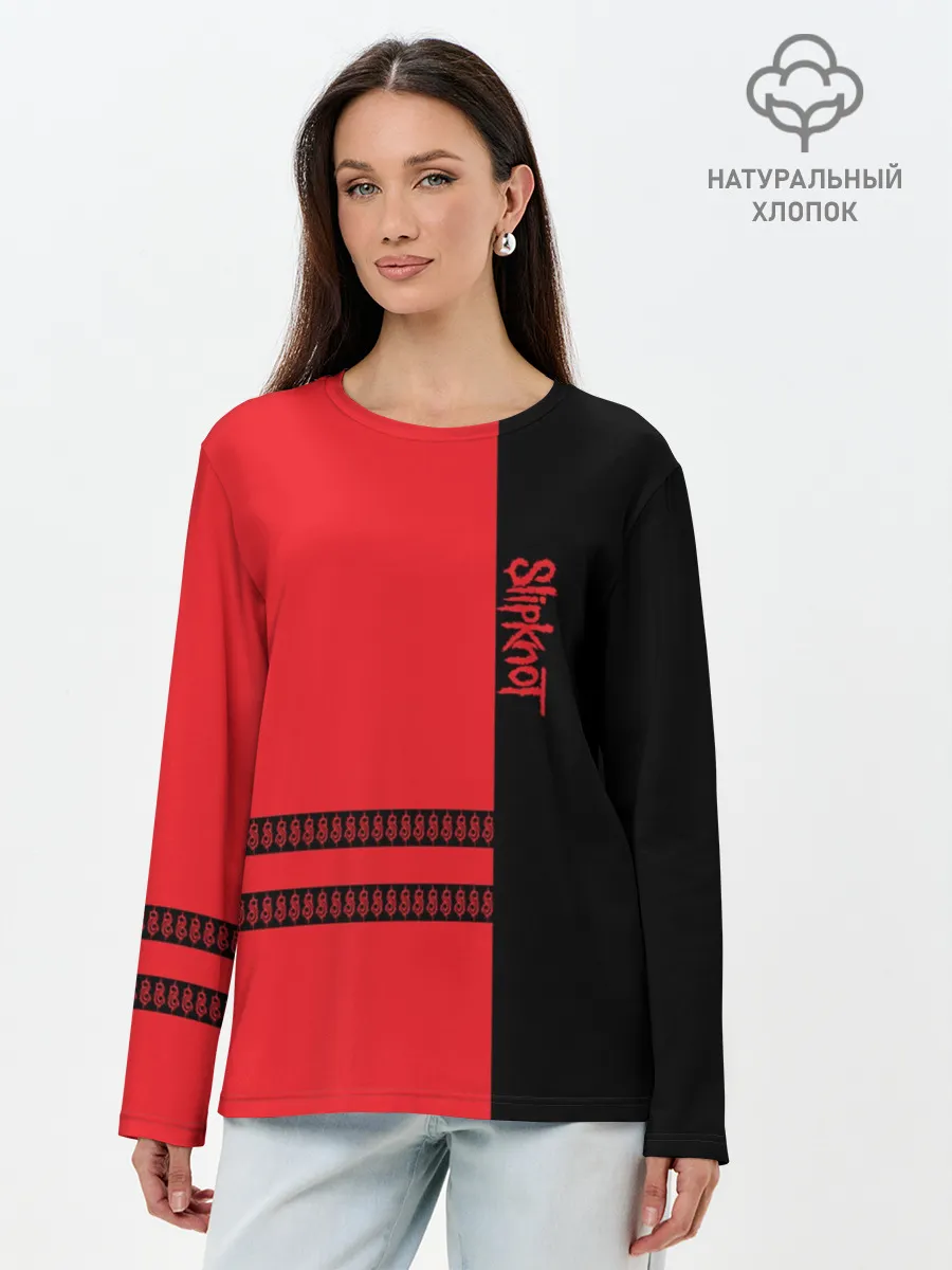 Лонгслив женский. Хлопок / Slipknot