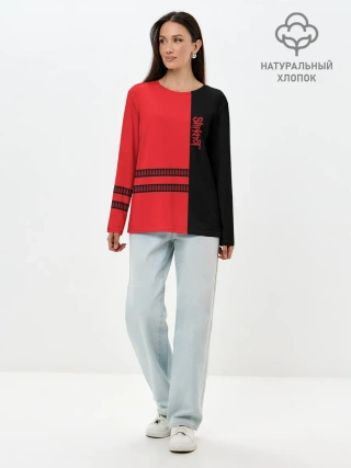 Лонгслив женский. Хлопок / Slipknot