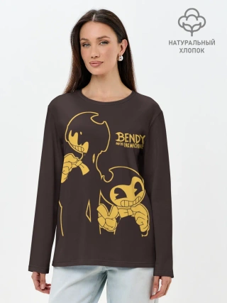 Лонгслив женский. Хлопок / Bendy and the ink machine