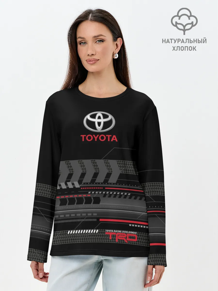 Лонгслив женский. Хлопок / Toyota 1