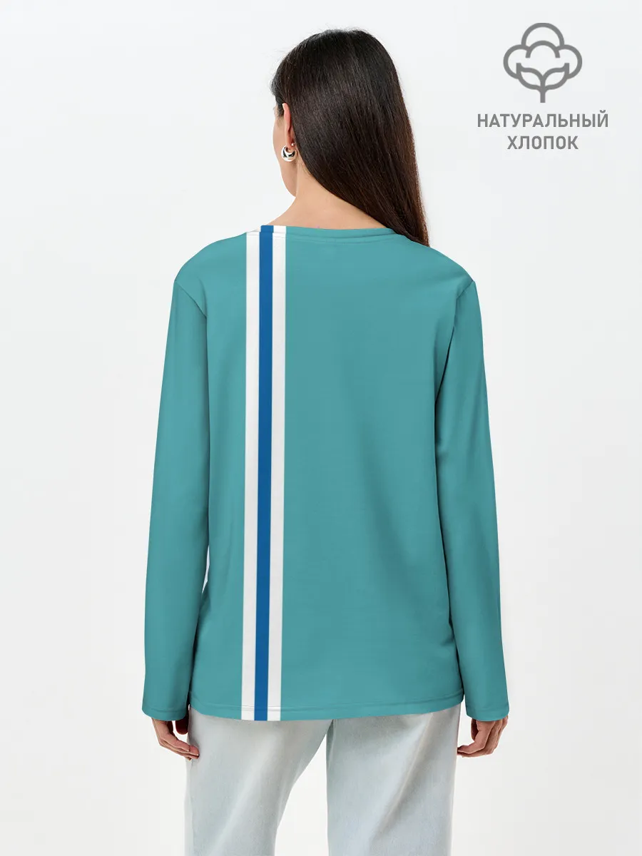 Лонгслив женский. Хлопок / Сахалинская область