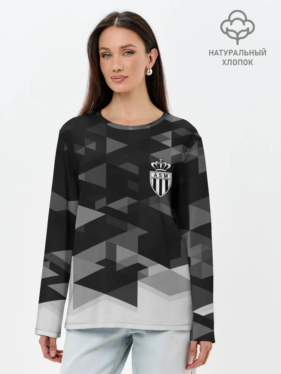 Лонгслив женский. Хлопок / Monaco Geometry Sport