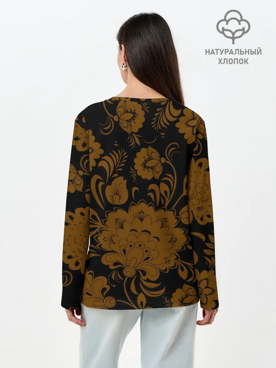 Лонгслив женский. Хлопок / Россия