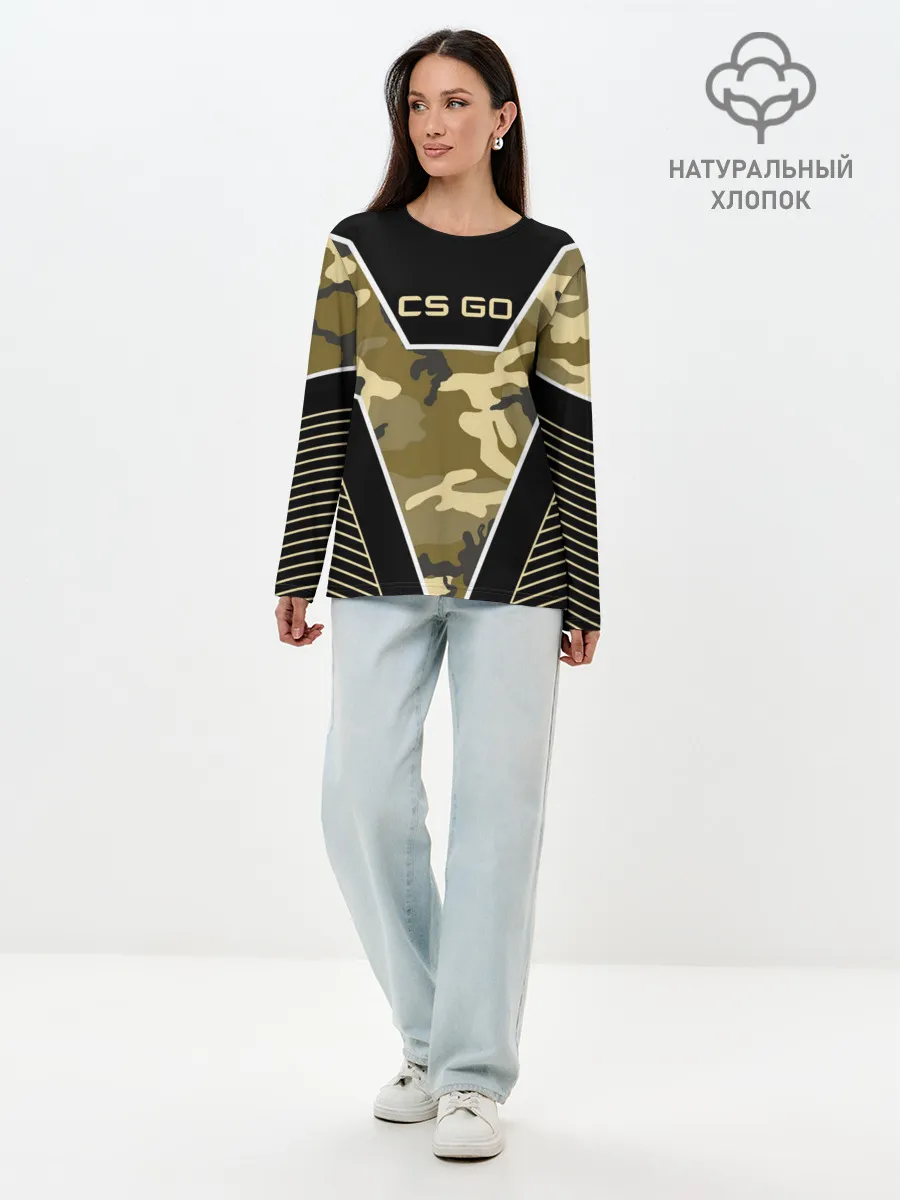 Лонгслив женский. Хлопок / CS:GO