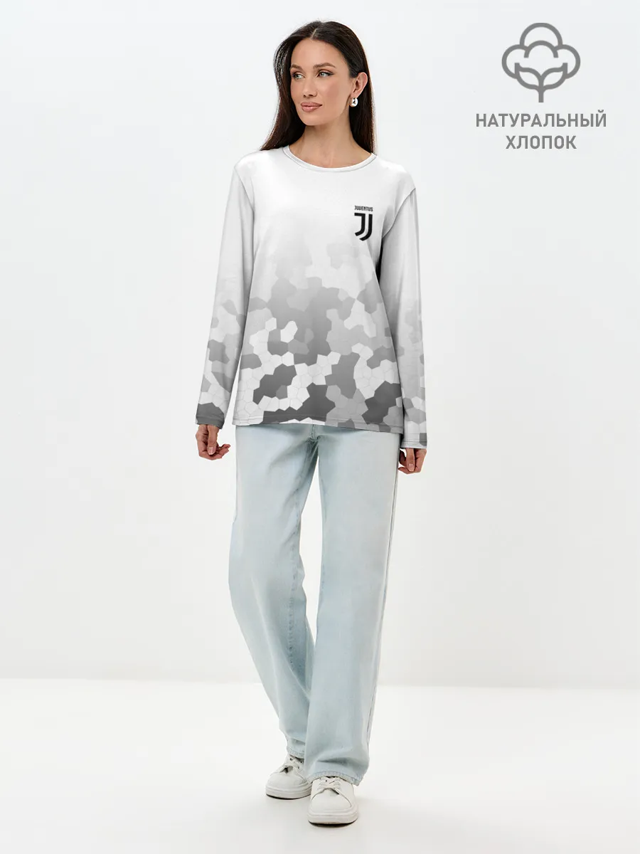 Лонгслив женский. Хлопок / JUVENTUS SPORT