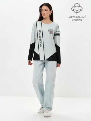 Лонгслив женский. Хлопок / Russia