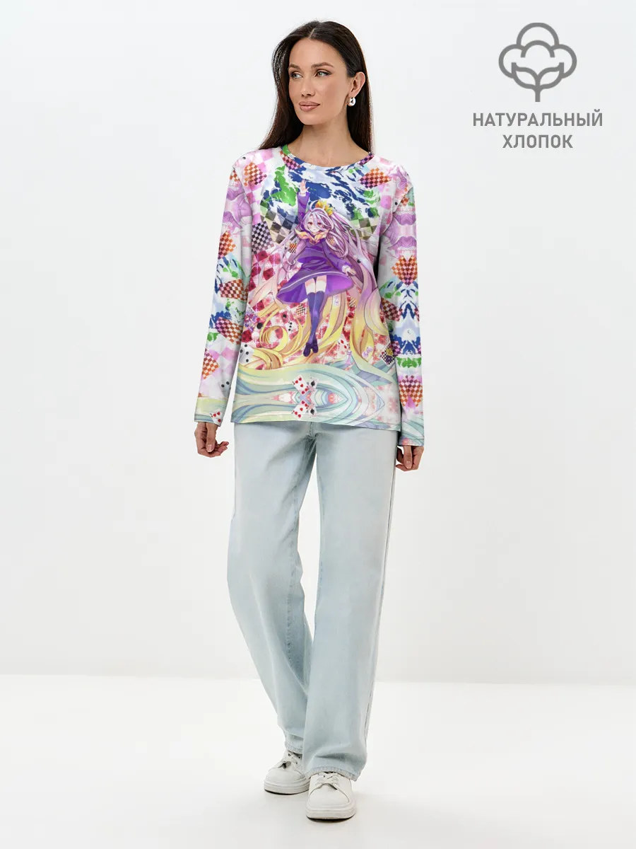 Лонгслив женский. Хлопок / No Game No Life_9