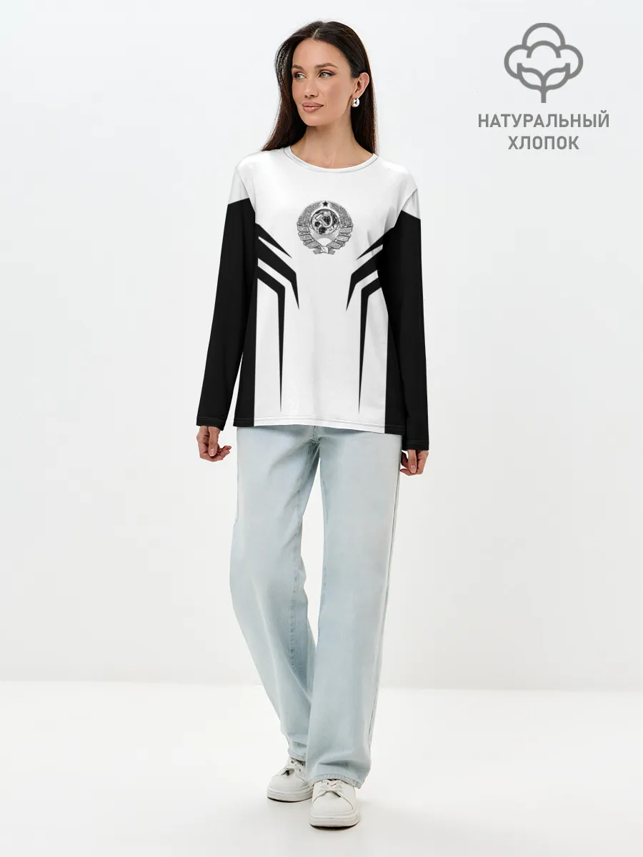 Лонгслив женский. Хлопок / СССР,