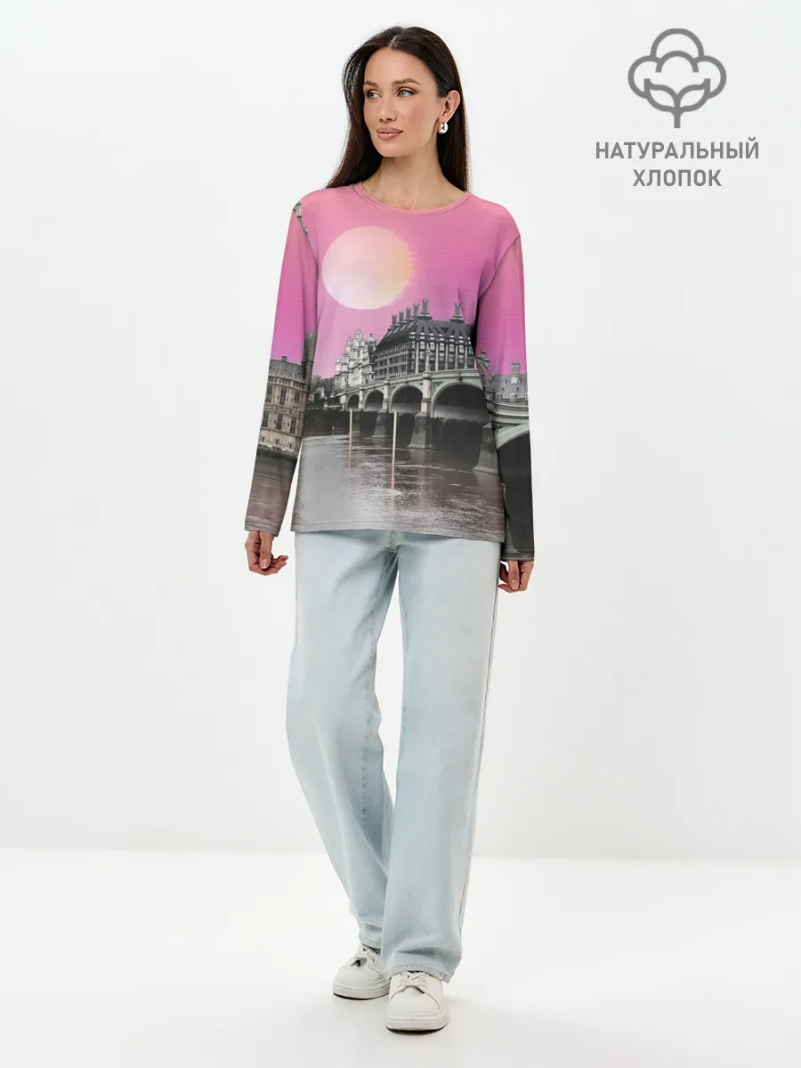 Лонгслив женский. Хлопок / UK
