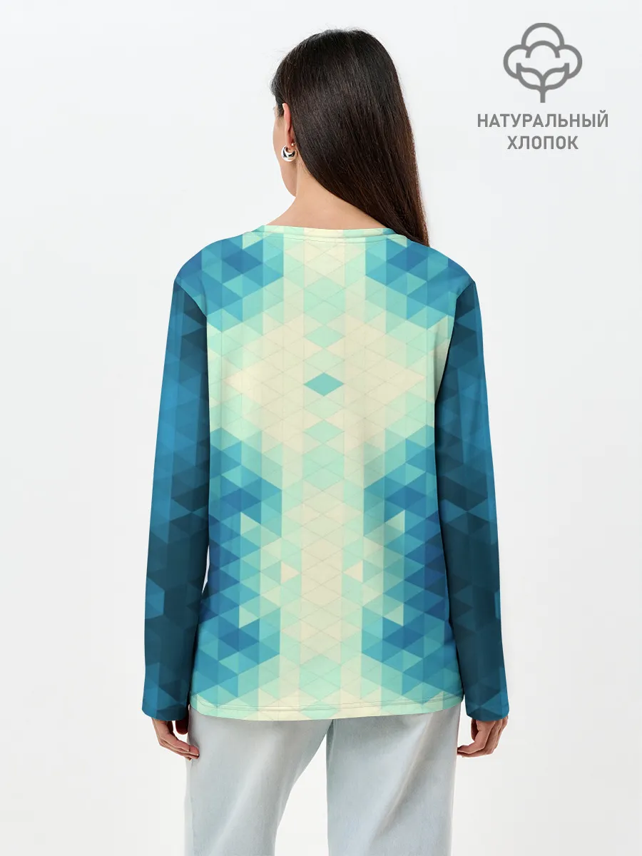 Лонгслив женский. Хлопок / Акула