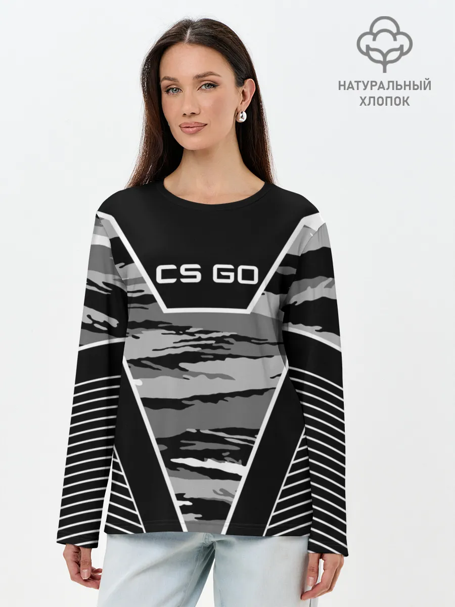 Лонгслив женский. Хлопок / CS:GO